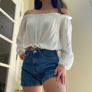 Off the shoulder Brandy Melville top